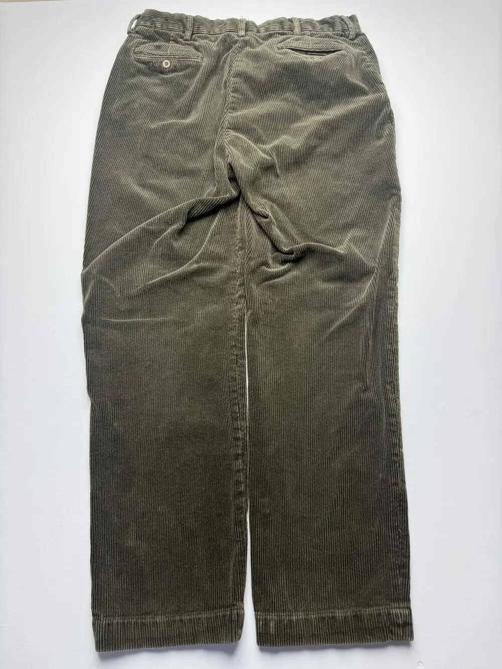 Polo Ralph Lauren Pants Mens 36x32 Green Corduroy Straight Classic Casual Chino
